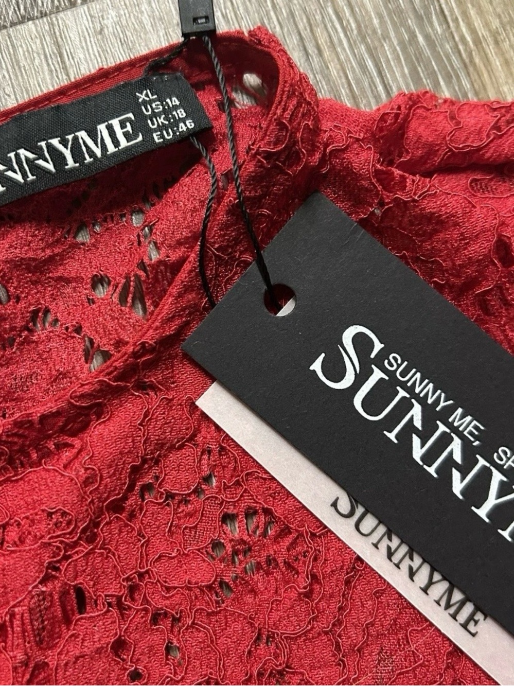 NWT Women’s Sunny Me Red Blouse Size XL - Picture 4 of 4